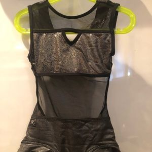 Kandi Kouture leo kids dance wear leotard medium
